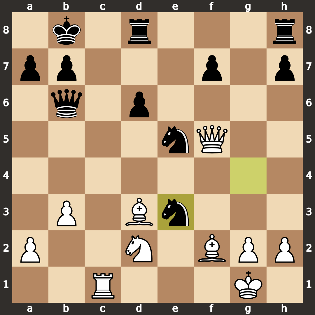 19.Bf2 Nxe3, Finish It Off the Chair