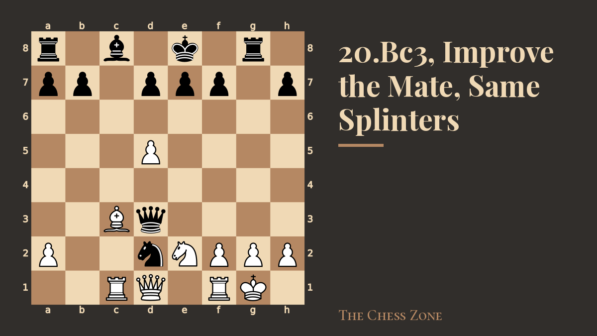 15.Bc3, Improve the Mate, Same Splinters